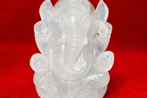 Sphatik Ganesh ji (white)