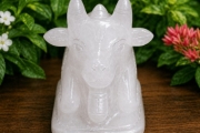 Sphatik Nandi Ji ( Without Colour )